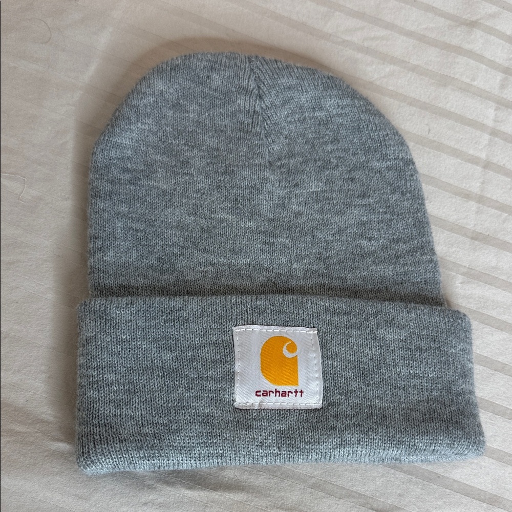 Carhartt Gray Beanie Hat